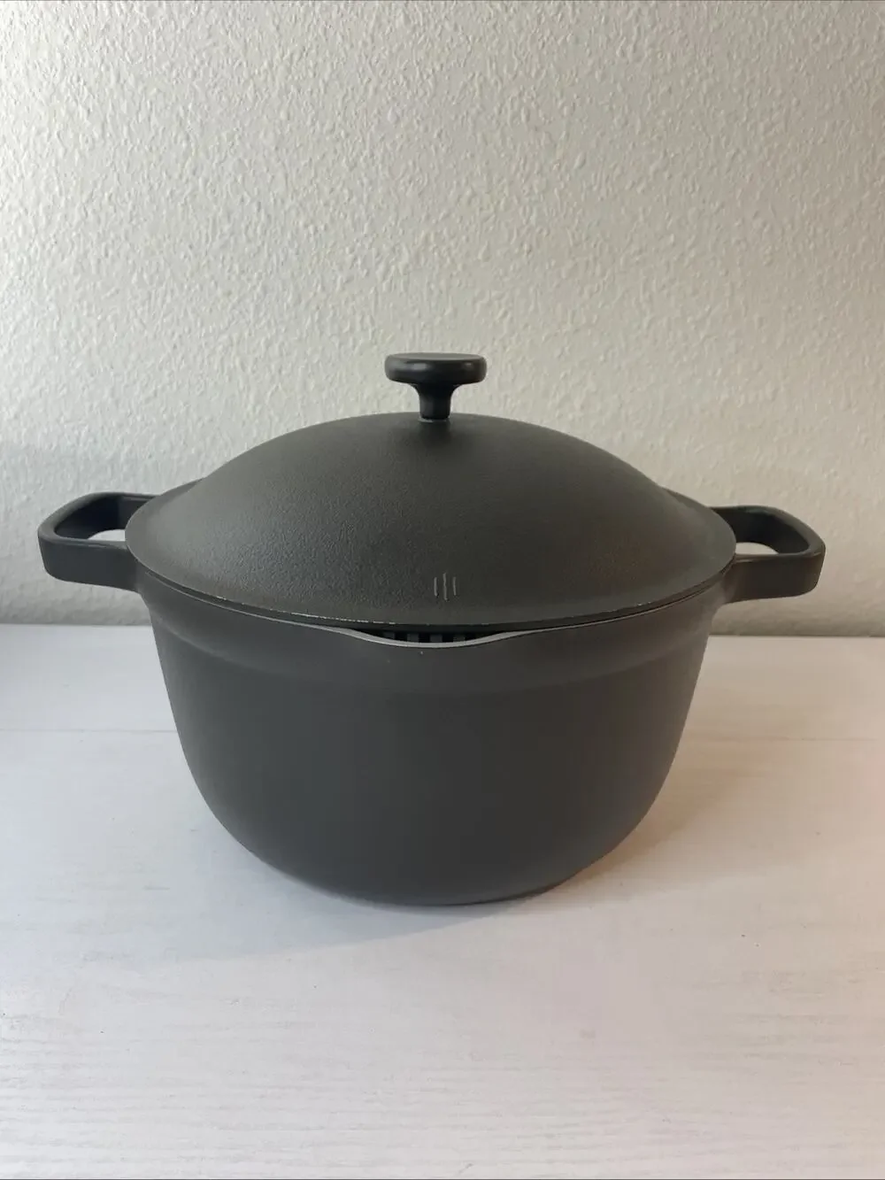 Our Place Perfect Pot 5.5 Qt Ceramic Nonstick Cookware Charcoal w/ Lid